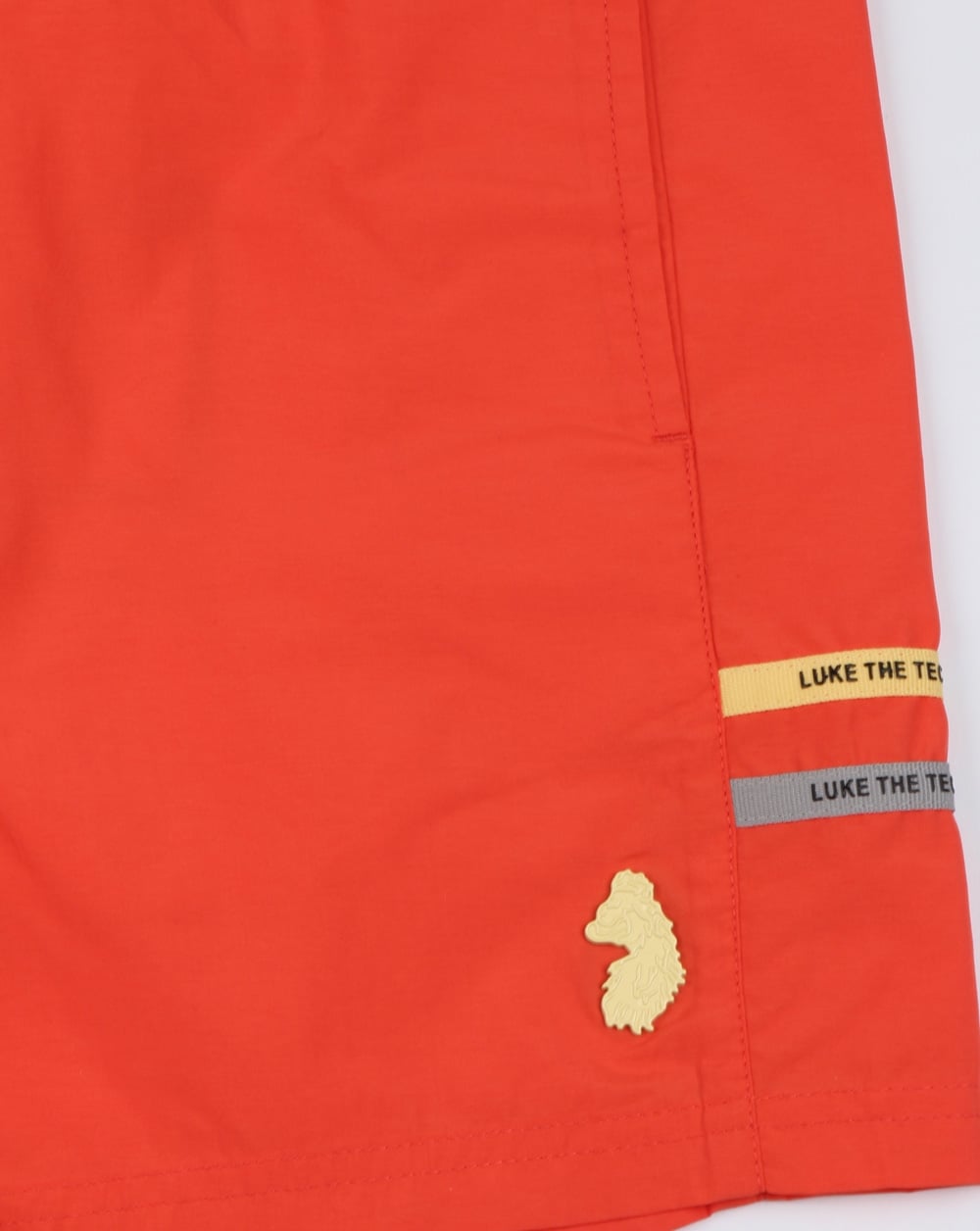 Luke Ragy Thigh Length Swim Shorts Coral