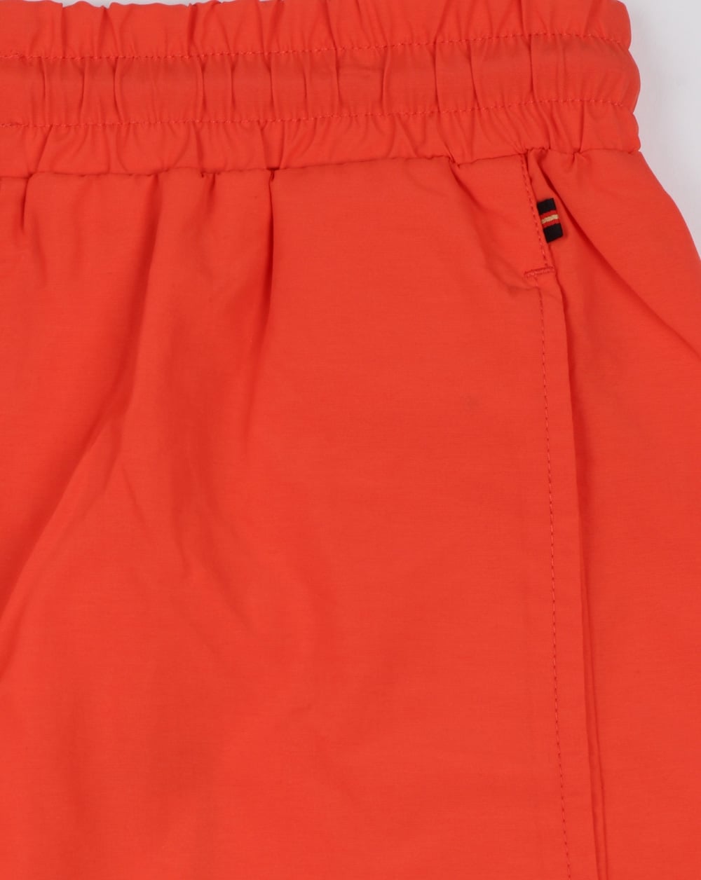 Luke Ragy Oberschenkellange Badeshorts Koralle