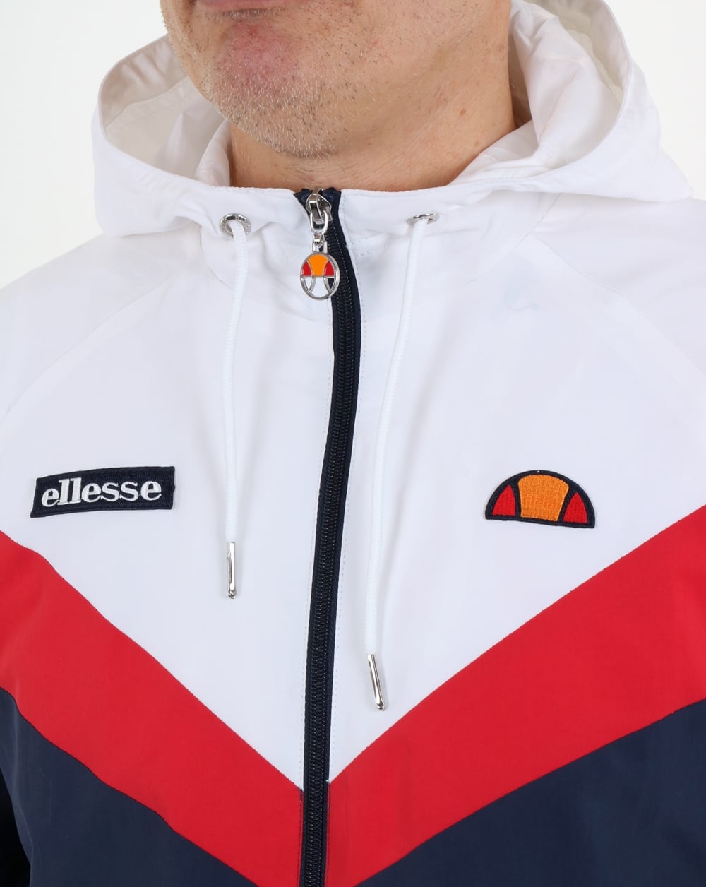 Ellesse Faenza Trainingsjacke Marineblau/Rot/Weiß