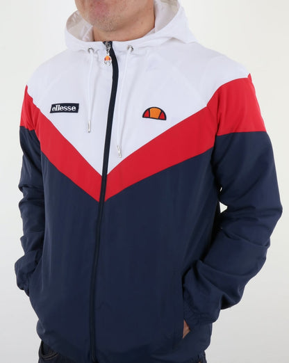 Ellesse Faenza Trainingsjacke Marineblau/Rot/Weiß