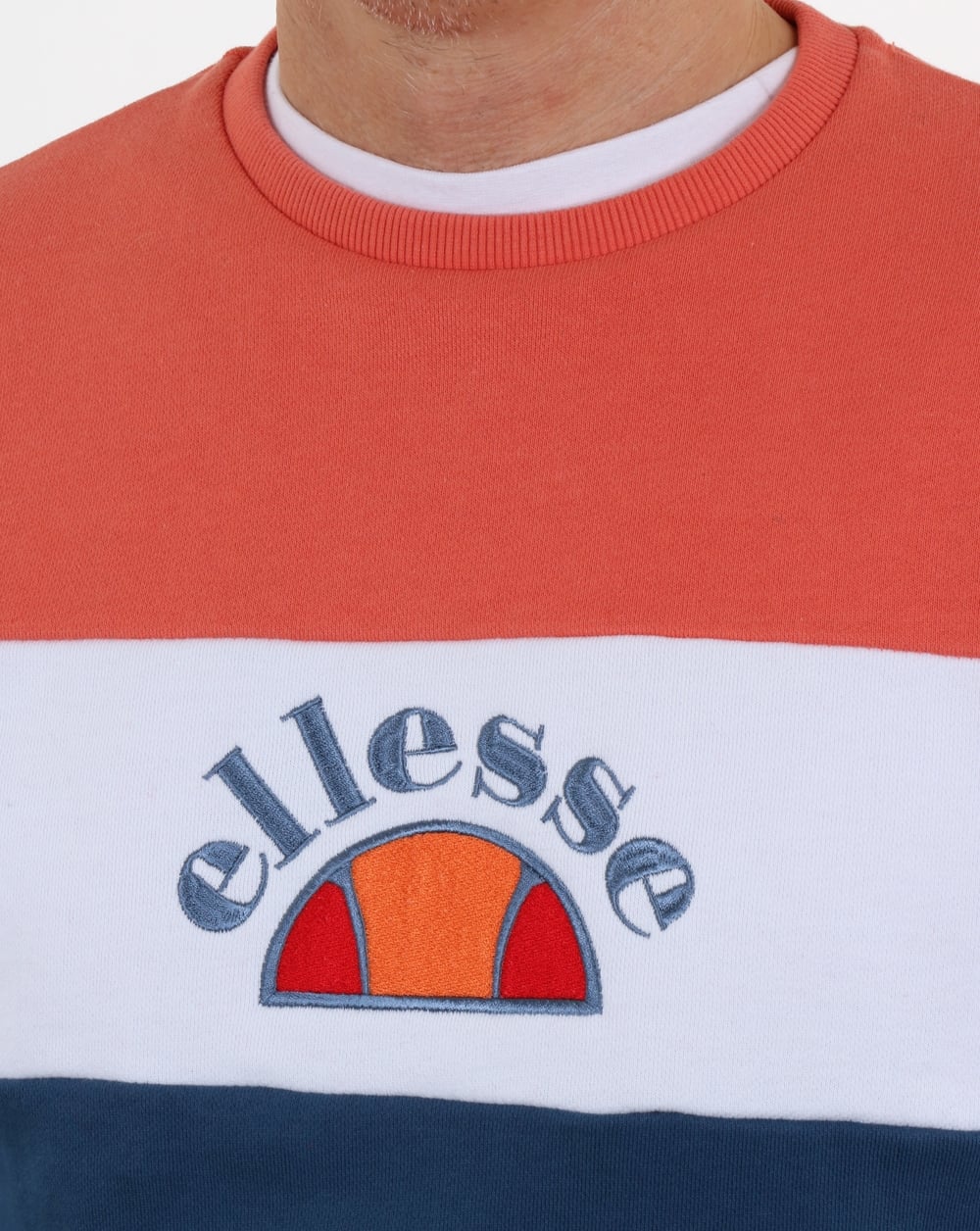 Ellesse Oriveto Sweatshirt Ensign Blue/White/Peach