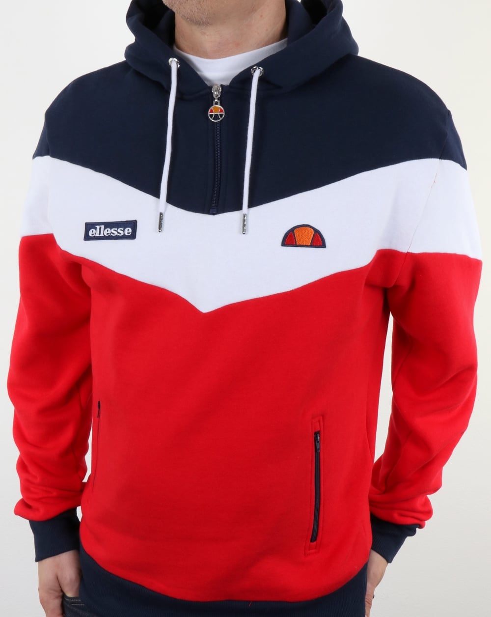 Ellesse Caserta Hoody Rot/Weiß/Marineblau