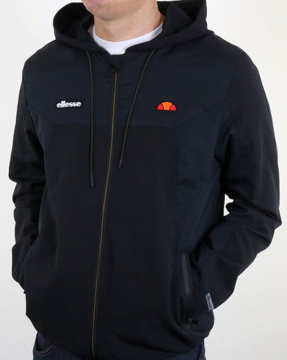 Ellesse – Bourfio – Kapuzenjacke in Schwarz