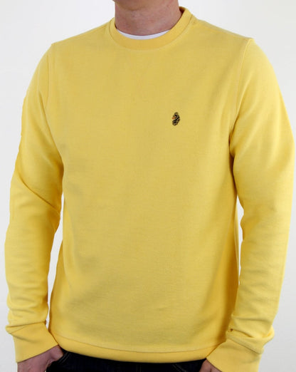Luke Winner Crew Sweatshirt Zitrone
