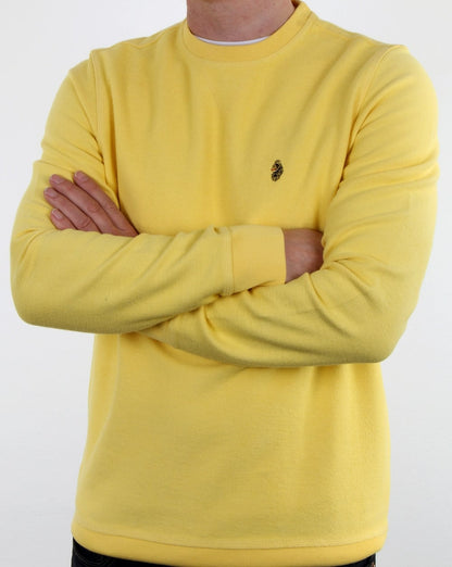 Luke Winner Crew Sweatshirt Zitrone