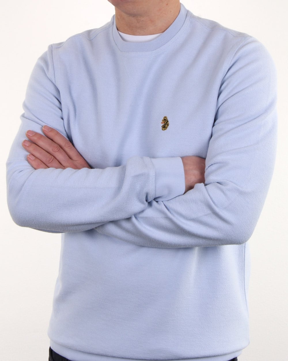 Luke Winner Crew Sweat Sky Blue