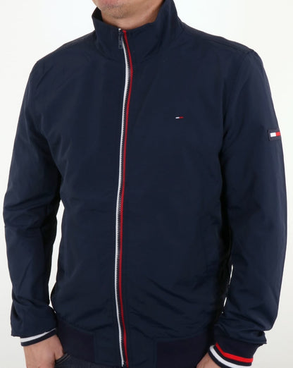 Tommy Hilfiger – Lässige Bomberjacke in Marineblau
