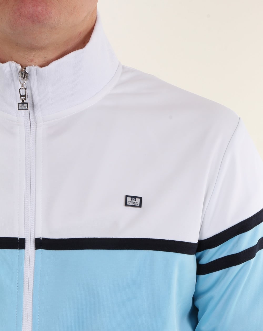 Weekend Offender Steinbeck Trainingsjacke Himmelblau