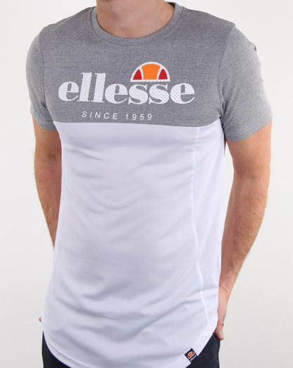 Ellesse Split T-Shirt Graumeliert/Weiß
