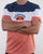 Ellesse Block T Shirt Peach/white/blue