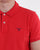 Gant Contrast Collar Polo Shirt Bright Red