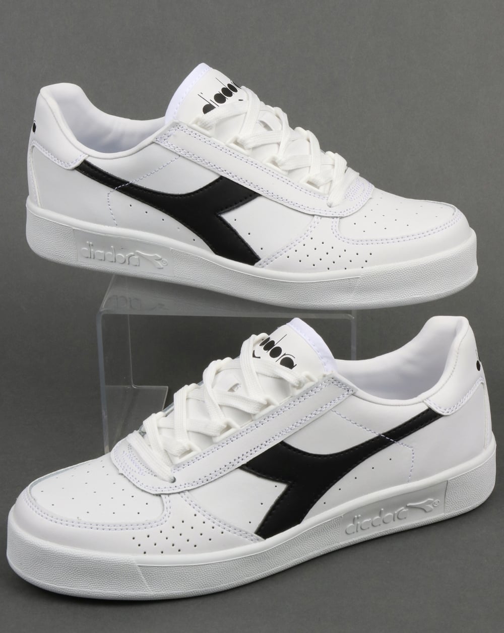 Diadora Borg Elite Sneaker Weiß/Weiß/Schwarz