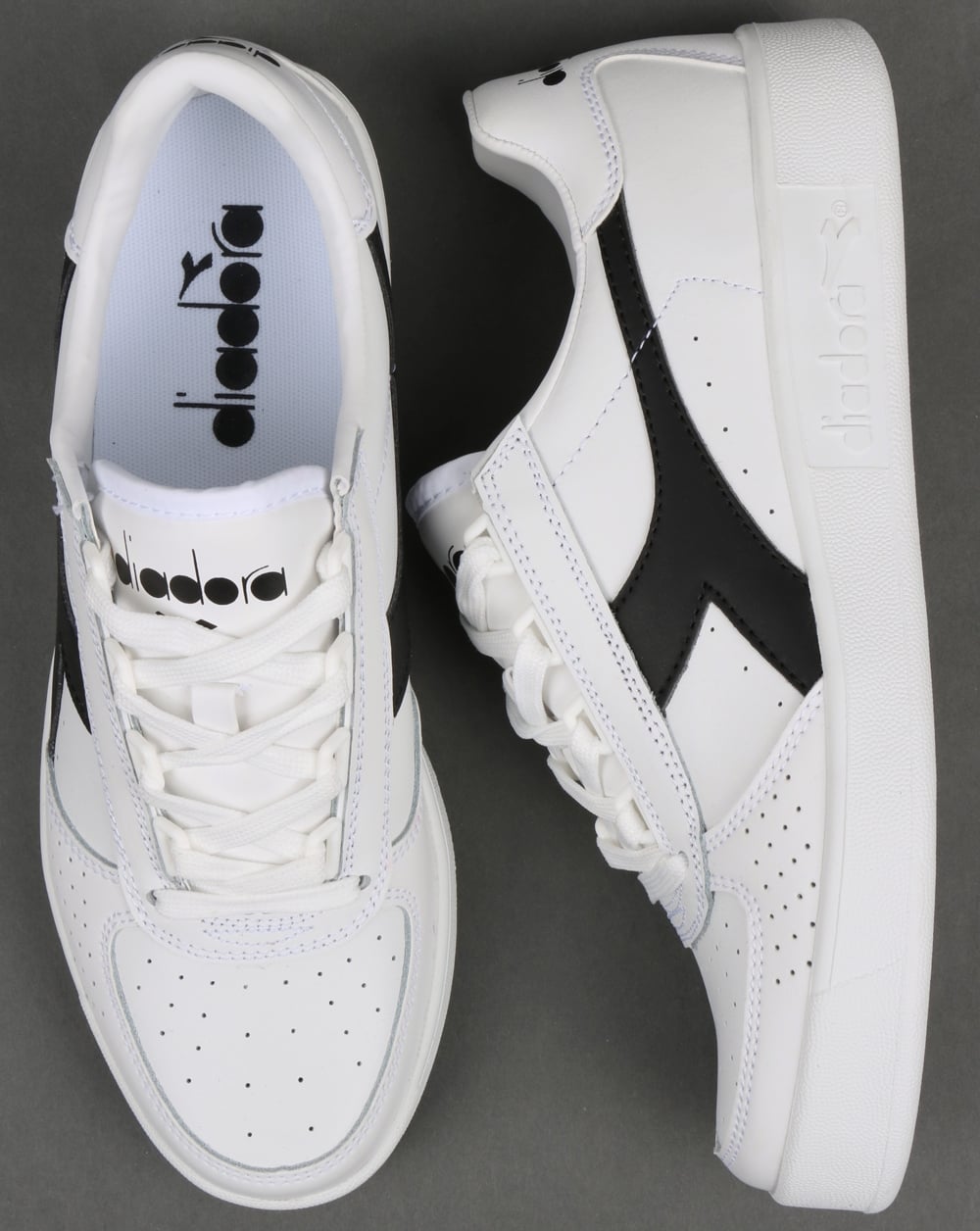 Diadora Borg Elite Sneaker Weiß/Weiß/Schwarz
