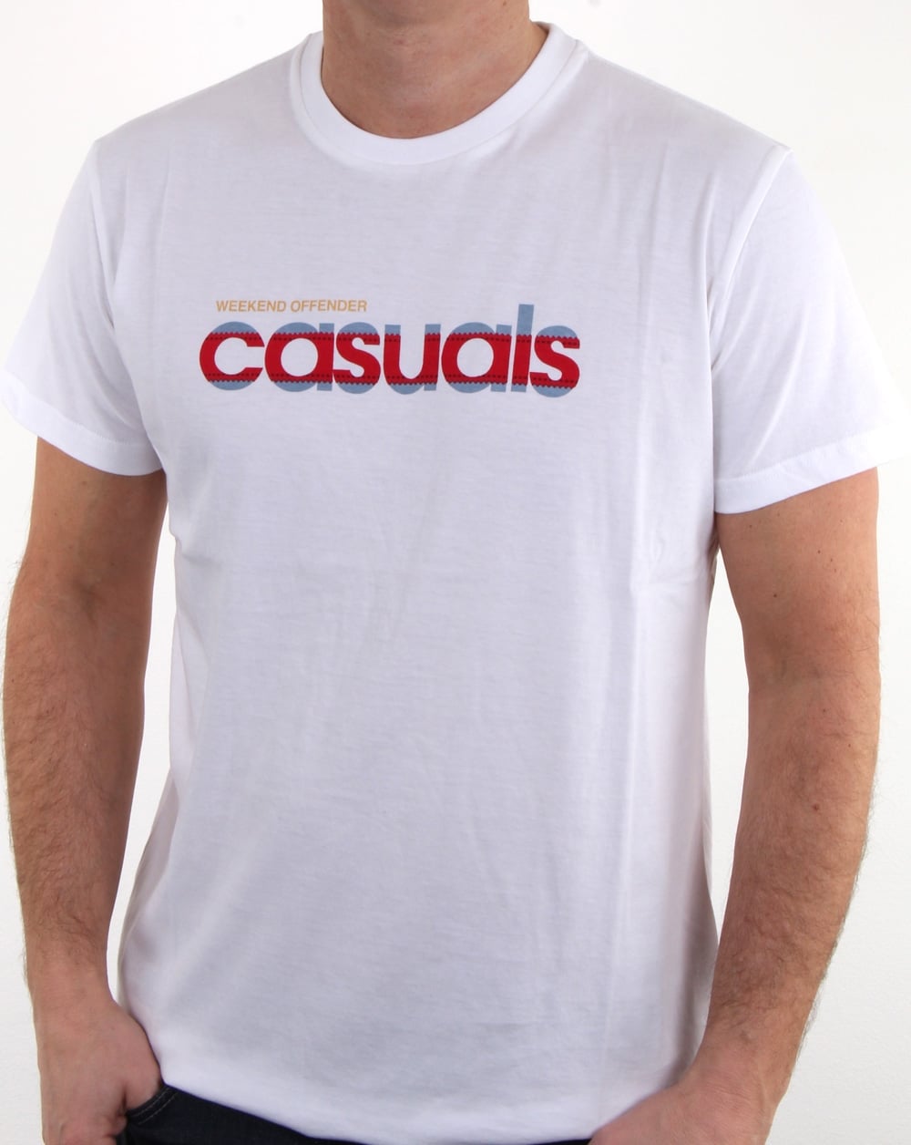 Weekend Offender Terrace Casuals T-Shirt Weiß