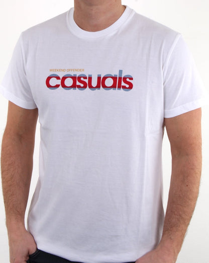 Weekend Offender Terrace Casuals T-Shirt Weiß