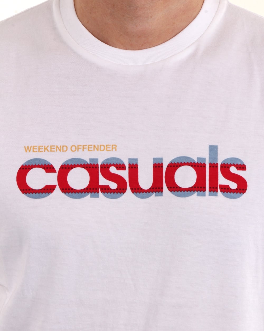 Weekend Offender Terrace Casuals T-Shirt Weiß