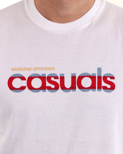 Weekend Offender Terrace Casuals T-Shirt Weiß