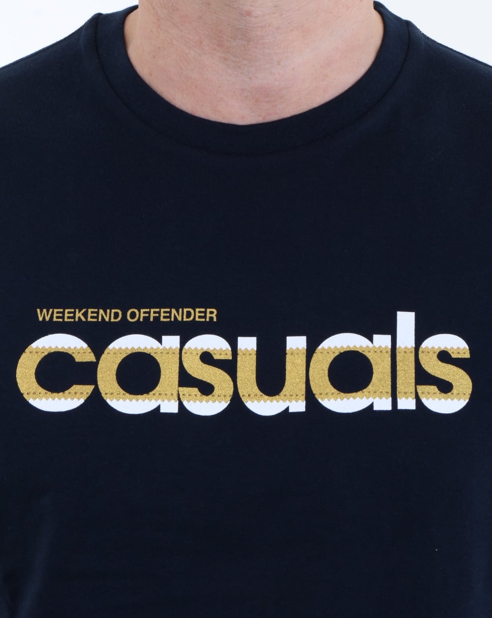 Weekend Offender Terrace Casuals T-Shirt Marineblau