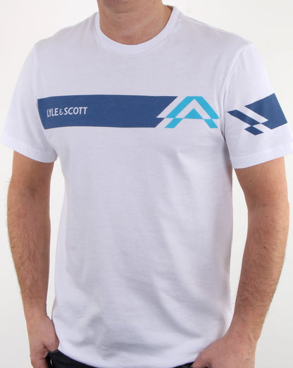 Lyle And Scott Fitness Mason Grafik-T-Shirt Weiß