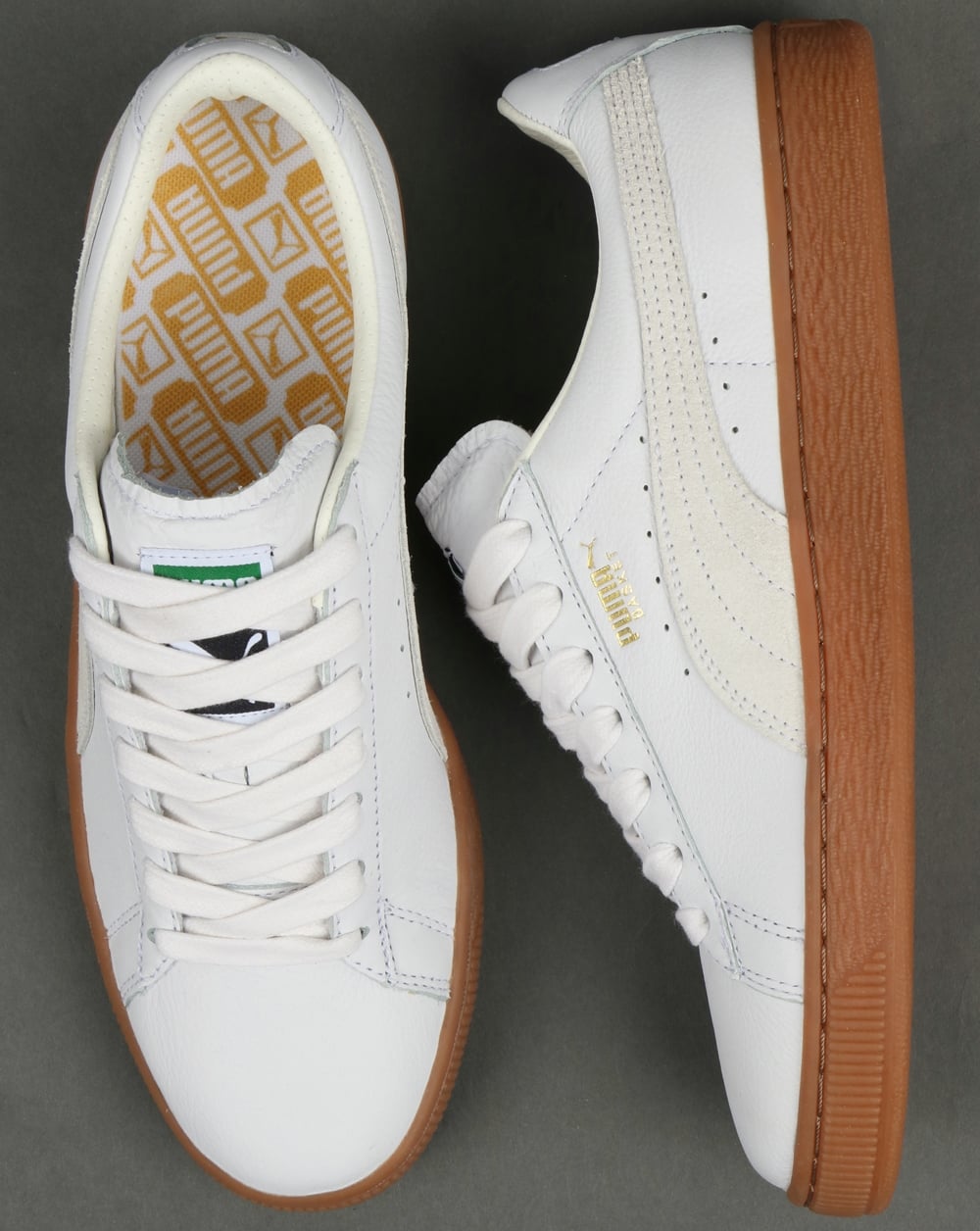 Puma Basket Classic Gum Deluxe Sneaker Weiß