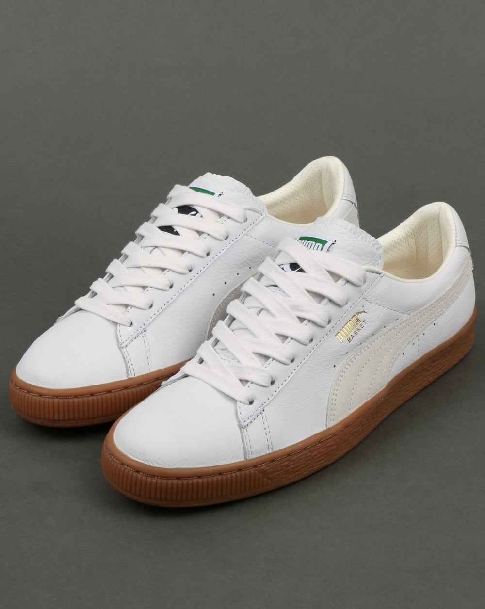 Puma Basket Classic Gum Deluxe Sneaker Weiß