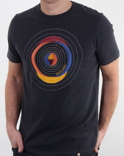Pretty Green Vinyl Broadcast T-Shirt Grau