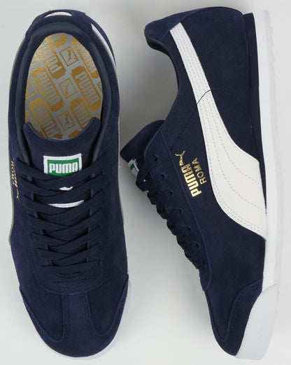 Puma Roma Suede Sneakers Peacoat/Weiß