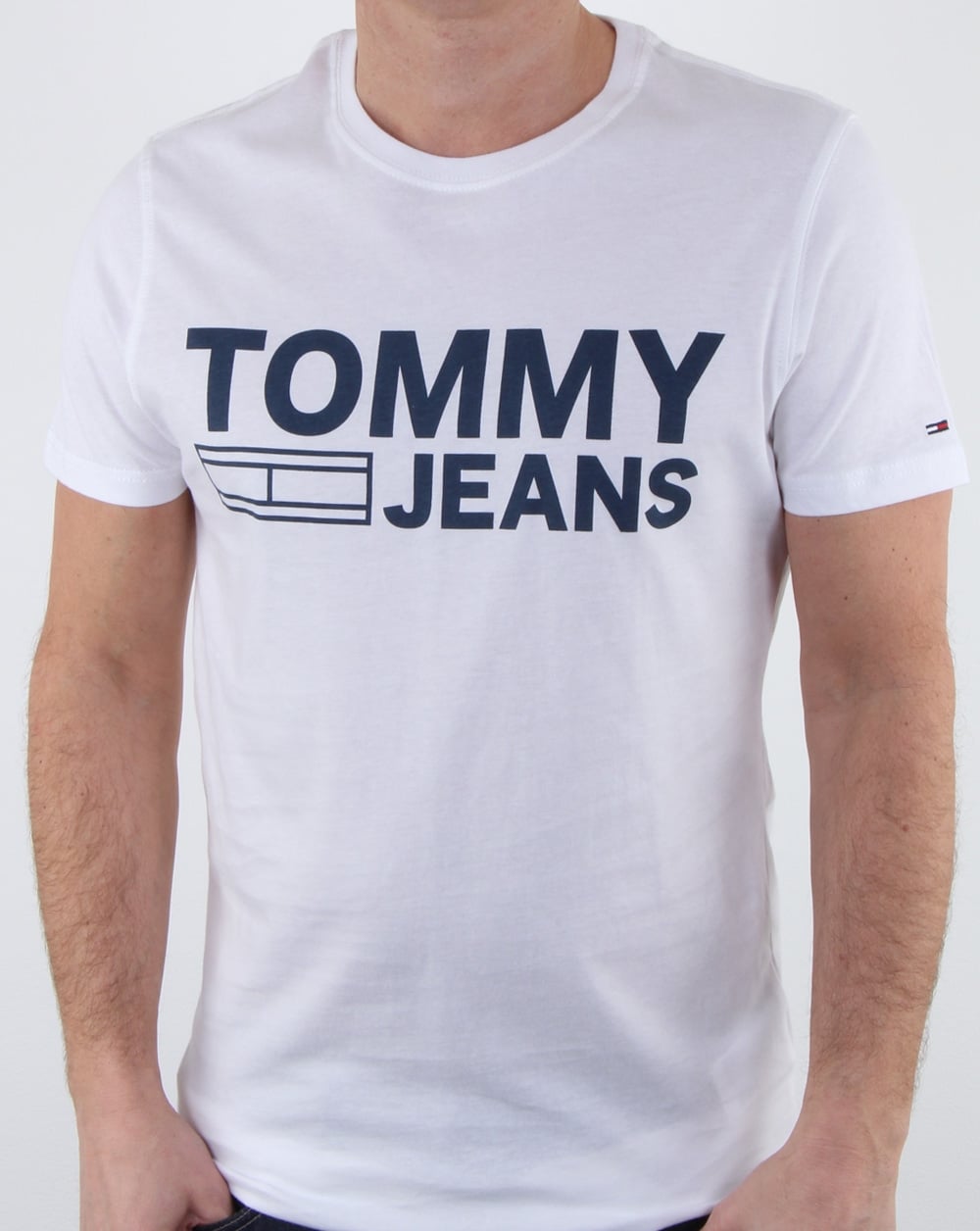 Tommy Hilfiger Logo T-Shirt Klassisch Weiß
