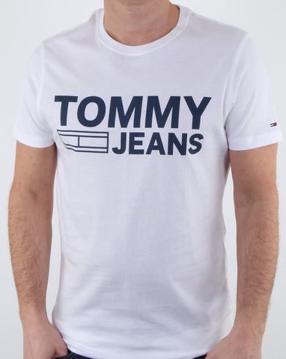 Tommy Hilfiger Logo T-Shirt Klassisch Weiß