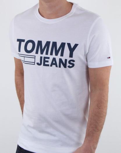 Tommy Hilfiger Logo T-Shirt Klassisch Weiß