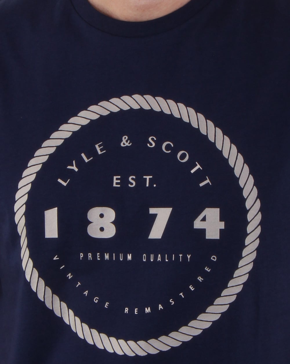 Lyle And Scott T-Shirt mit Grafikdruck, Marineblau