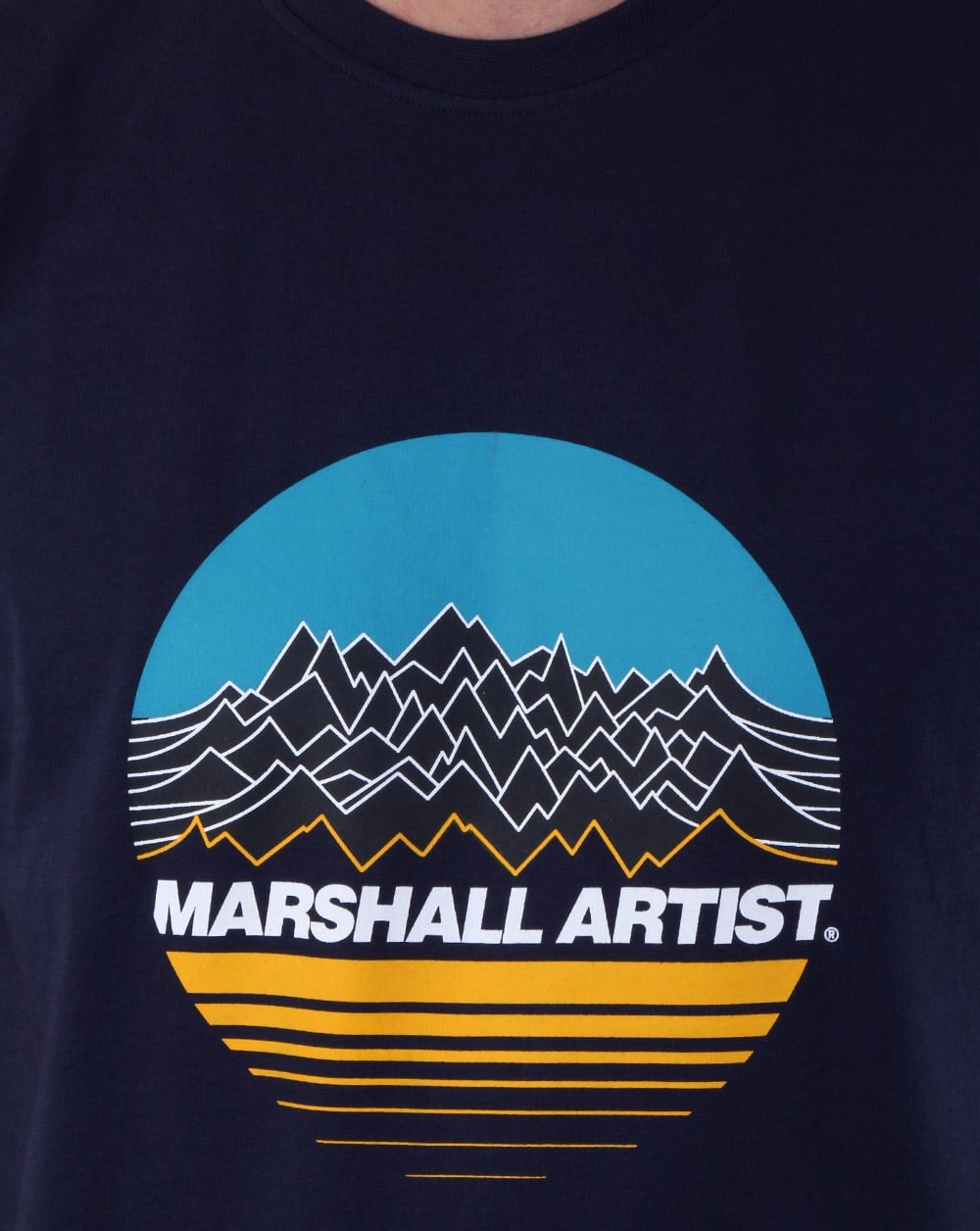 Marshall Artist Mountain Trek T-Shirt Marineblau