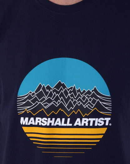 Marshall Artist Mountain Trek T-Shirt Marineblau