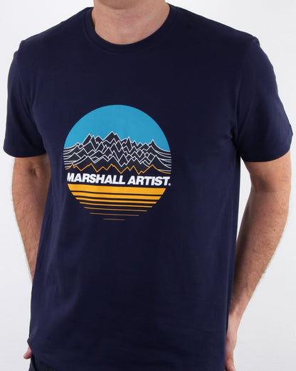 Marshall Artist Mountain Trek T-Shirt Marineblau