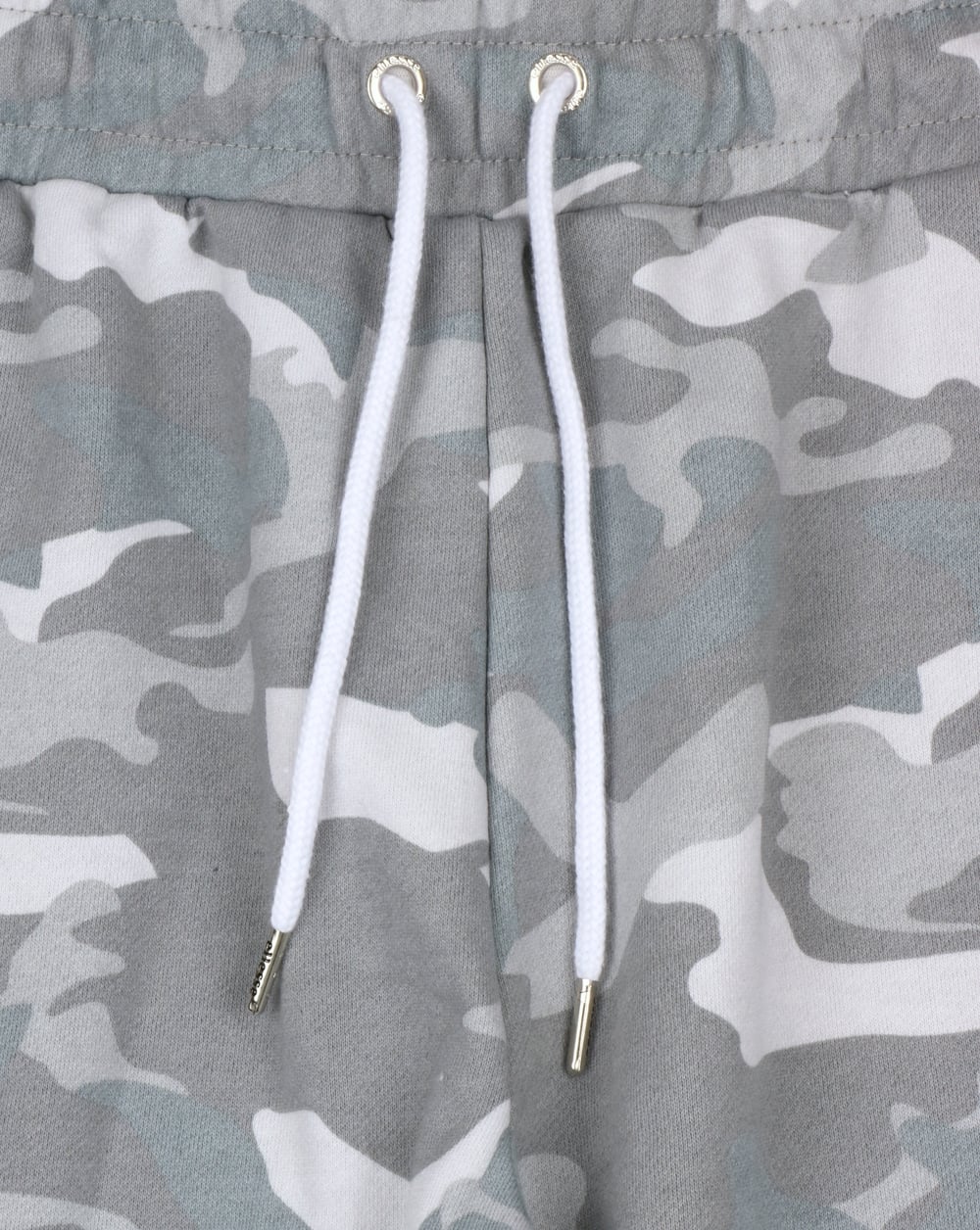 Ellesse – Noli – Fleece-Shorts in Grau mit Camouflage-Muster