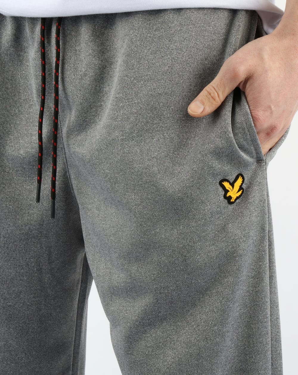 Lyle And Scott Fitness – Hislop Fleece-Trainingshose in Graumeliert