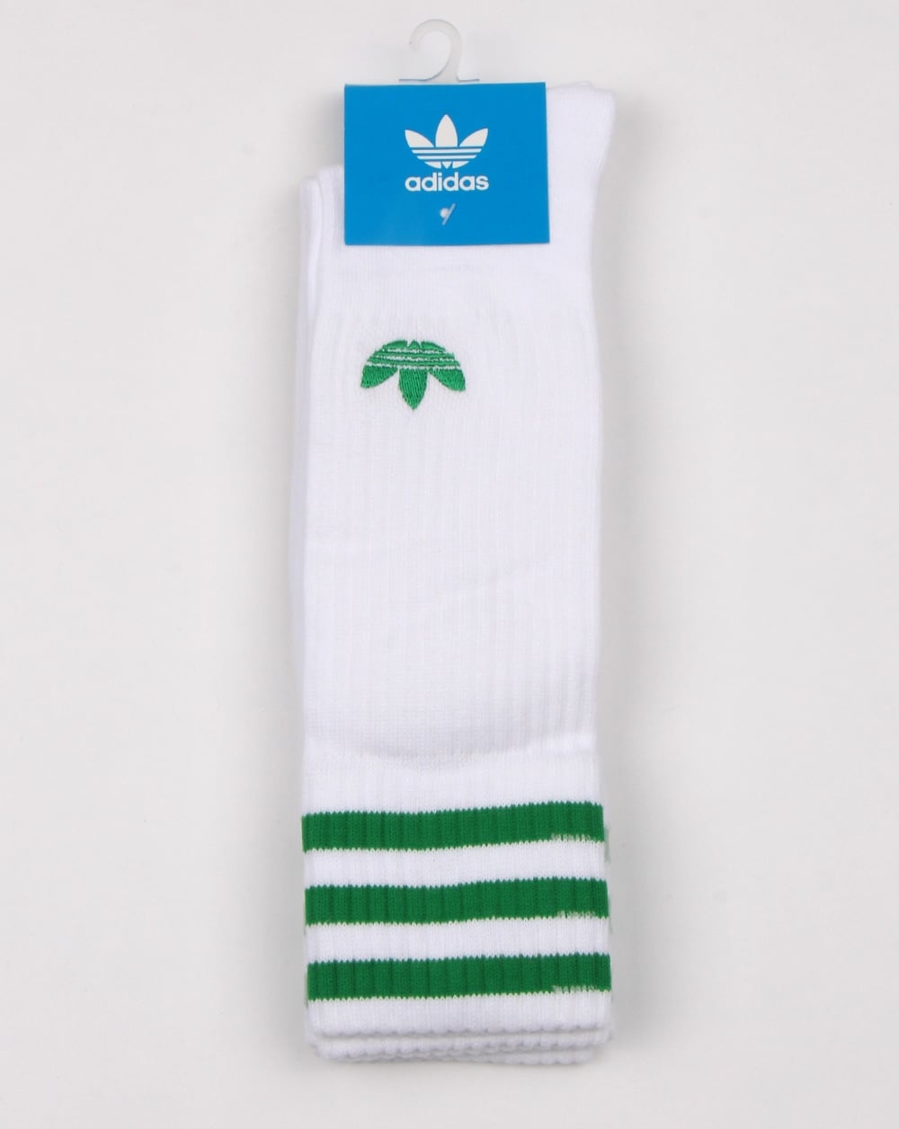Adidas Originals Crew-Socken im 2er-Pack, Weiß/Grün
