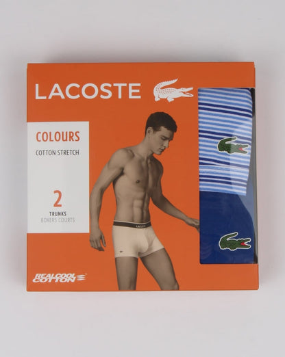 Lacoste Doppelpack Boxershorts Streifen/Blau