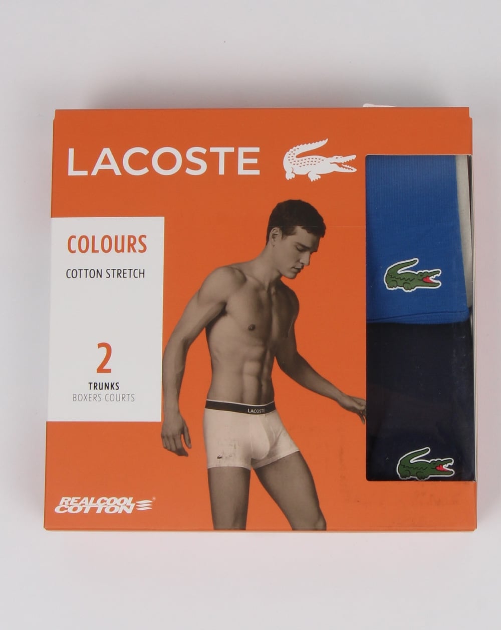 Lacoste Doppelpack Boxershorts Olympia Blau/Marineblau
