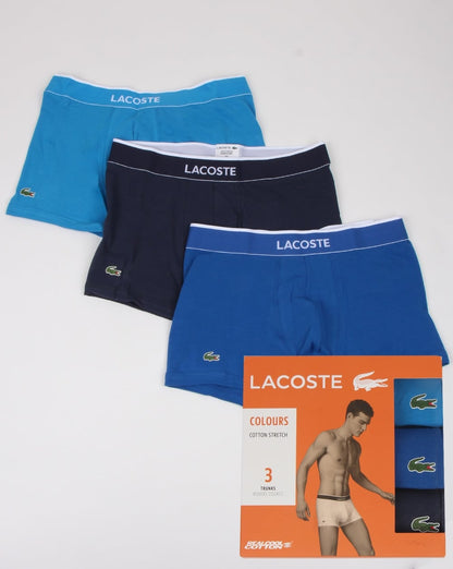 Lacoste – Dreierpack Boxershorts, Marineblau/Blau