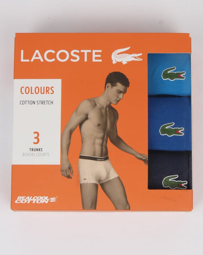 Lacoste – Dreierpack Boxershorts, Marineblau/Blau