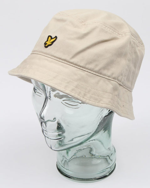 Lyle And Scott Bucket Hat Light Stone