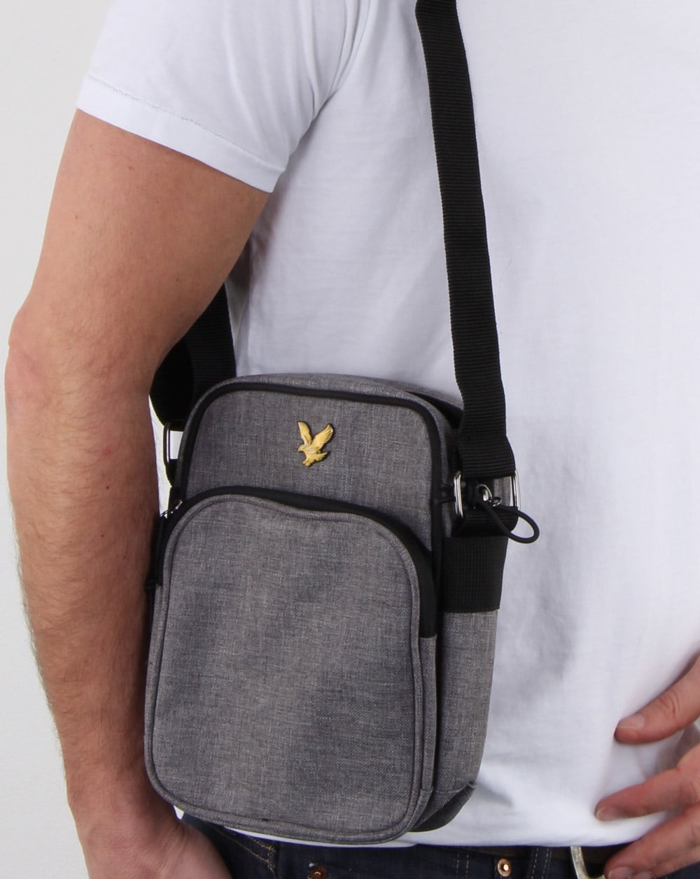 Lyle And Scott – Colour Pop – Kleine Tasche in Graumeliert