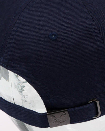 Lyle And Scott – Baseballkappe in Blockfarben, Dunkelmarineblau/Mohn