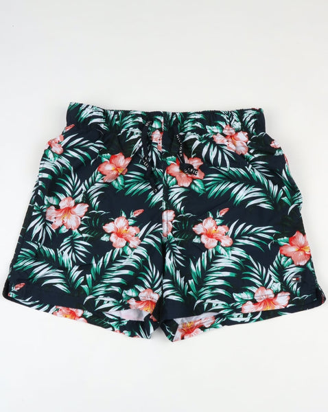 Tommy Hilfiger Hibiscus Floral Print Swim Shorts