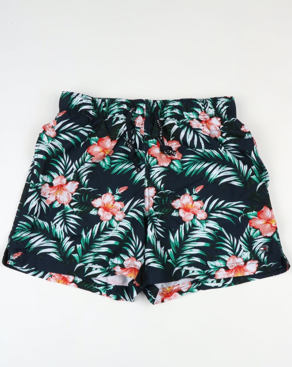 Tommy Hilfiger – Badeshorts mit Hibiskus-Blumenprint