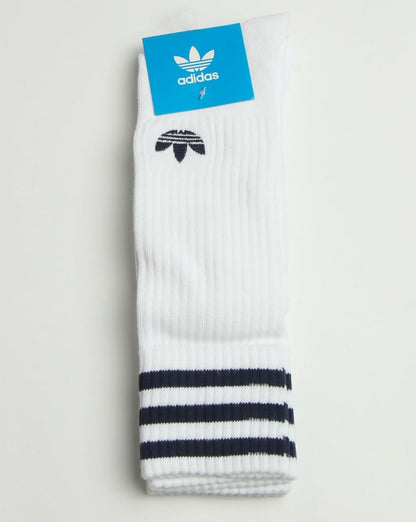 Adidas Originals – Crew-Socken im 2er-Pack, Weiß/Blau