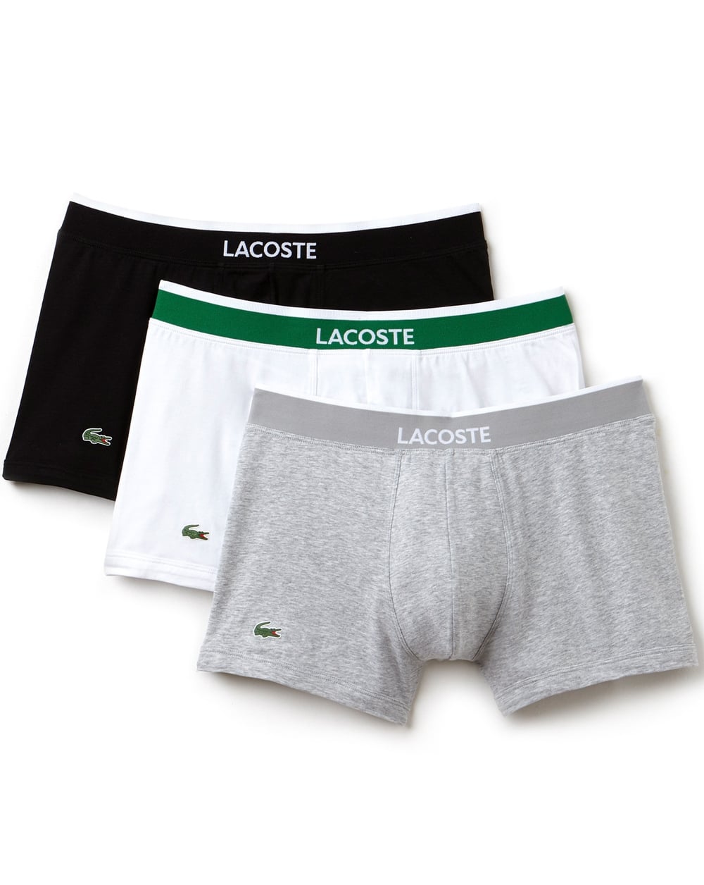 Lacoste 3er-Pack Boxershorts Schwarz/Weiß/Grau