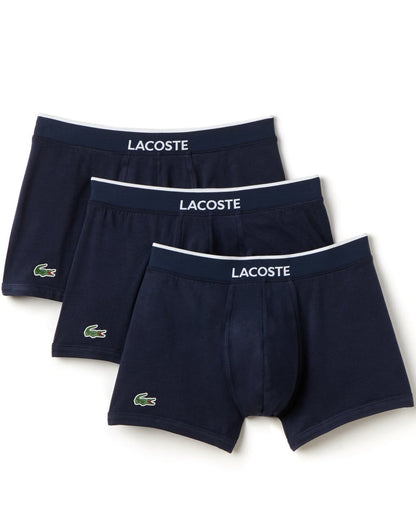 Lacoste – Dreierpack Boxershorts in Marineblau