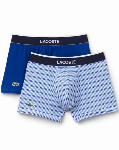 Lacoste Doppelpack Boxershorts Streifen/Blau